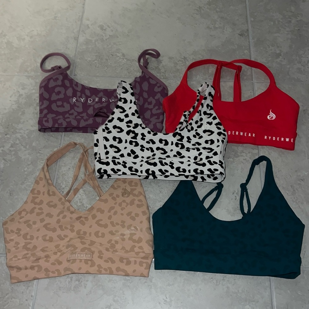 Ryderwear sports bras. XS. No padding. 5 sports bras for  $35.
